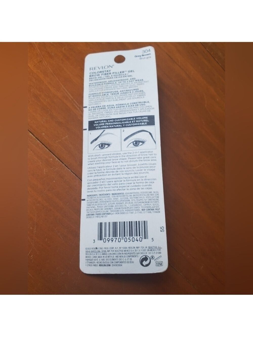Revlon Colorstay Brow Fiber Filler 304, Gray Brown - Picture 2 of 5